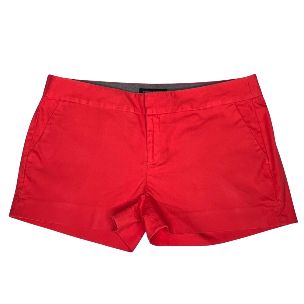 Banana Republic Shorts Red Hampton Fit Pique 12P Style 458573
